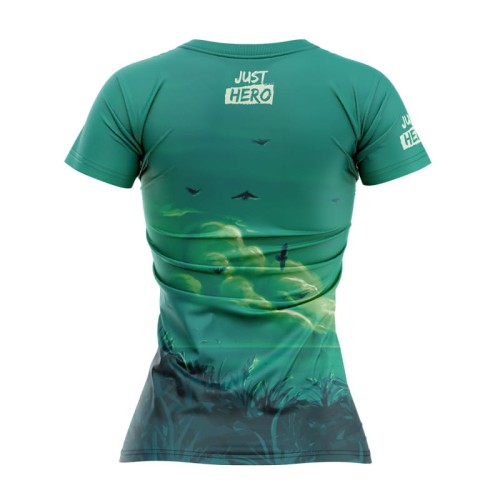 T-SHIRT---DAM---FANTASY-WOLF-GREEN---TYŁ.jpg