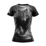 T-SHIRT DAMSKI  WILK Z PAZUREM
