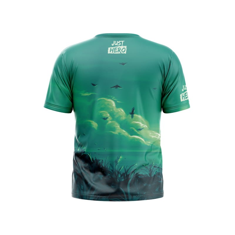 T-SHIRT-MEN---FANTASY-WOLF-GREEN---TYŁ.jpg