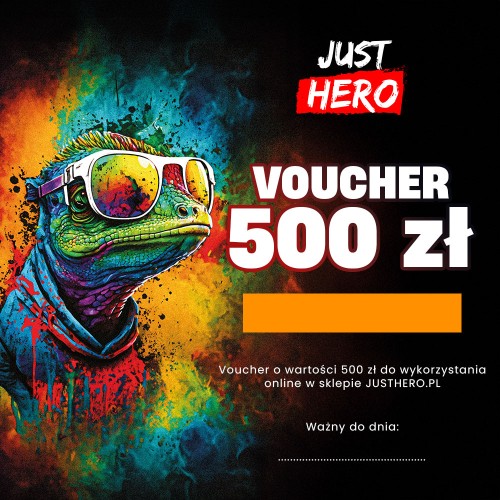 Voucher prezentowy JUST HERO 500 zł – wyjątkowy prezent dla fanów sportu i stylu