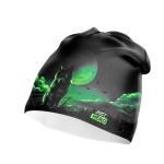 BEANIE CZAPKA FANTASY WOLF BLACK