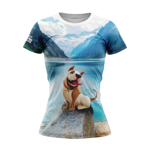 DA T-SHIRT DAMSKI TO PIESEK W GÓRACH ROZMIAR L