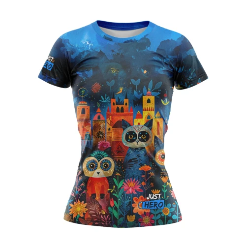 DA T-SHIRT DAMSKI KOTKI FOLK ROZMIAR    L