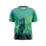 DA MEN T-SHIRT FANTASY WOLF ROZMIAR L  