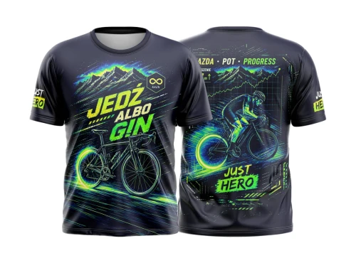 Koszulka męska JEDŹ neon