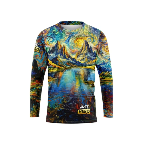 DA MEN LONG T-SHIRT MALOWANE GÓRY  ROZMIAR  M