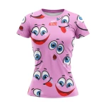 KIDS T-SHIRT TECHNICZNY BUŹKI PINK