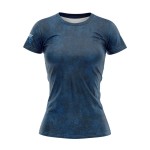 T-SHIRT DAMSKI GRUNGE BLUE