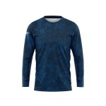 MEN LONG T-SHIRT GRUNGE BLUE