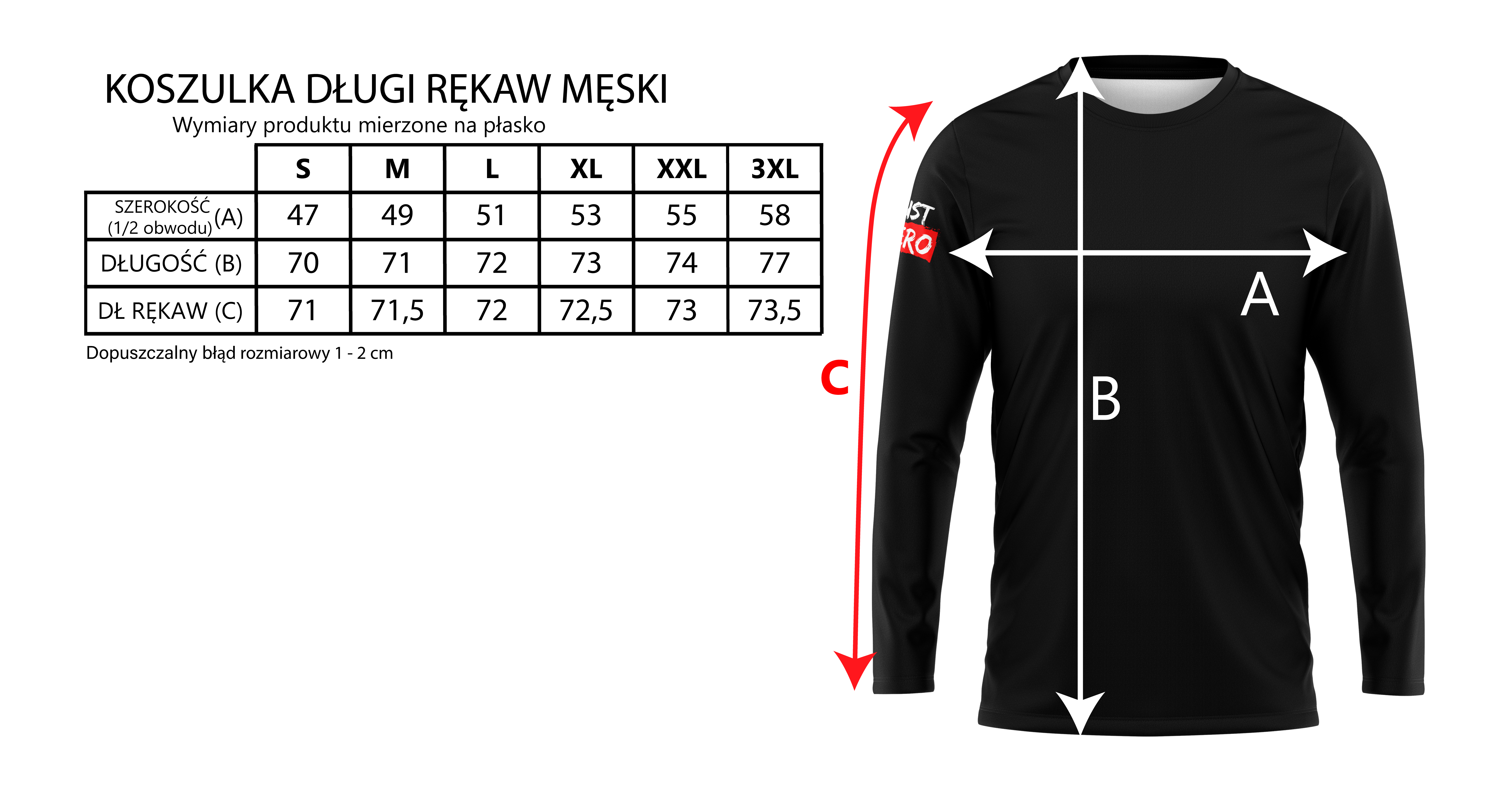 Koszulka męska długi rękaw